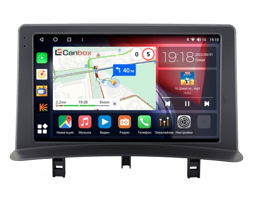 Renault Clio 3 (2005-2014) Canbox H-Line 3792-9-2486 на Android 10 (4G-SIM, 4/64, DSP, QLed)