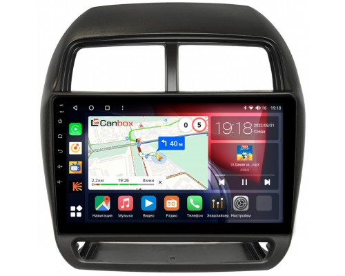 Mitsubishi ASX, Outlander Sport (2016-2023) Canbox H-Line 3799-10-1530 на Android 10 (4G-SIM, 4/64, DSP, QLed)