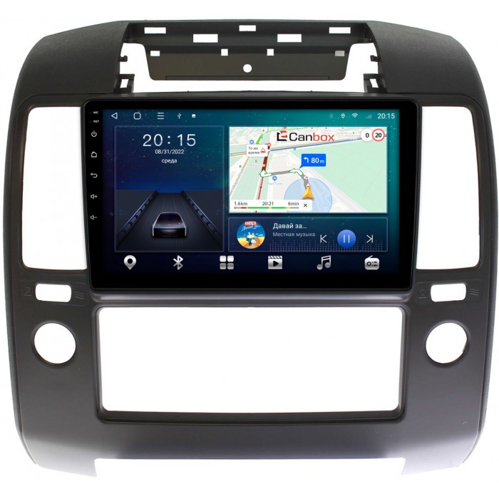 Штатная магнитола Nissan Navara (Frontier) III (D40) 2005-2010 Canbox L-Line 4167-9-1103 на Android 10 (4G-SIM, 3/32, TS18, DSP, QLed)