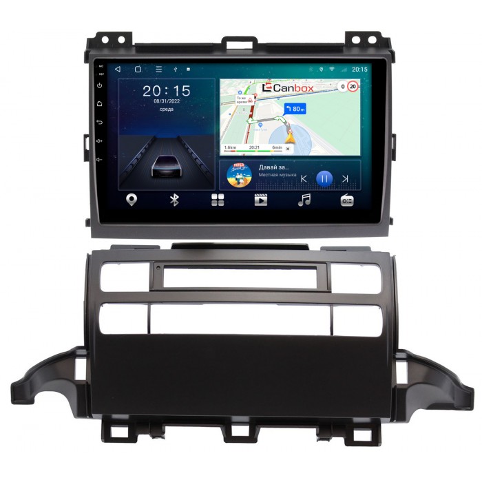 Штатная магнитола Toyota LC Prado 120 2002-2009 Canbox L-Line 4167-9-1301 на Android 10 (4G-SIM, 3/32, TS18, DSP, QLed)