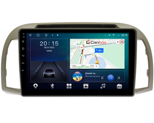 Nissan Micra III (K12), March III (K12) 2006-2010 Canbox L-Line 4167-9-1354 на Android 10 (4G-SIM, 3/32, TS18, DSP, QLed)
