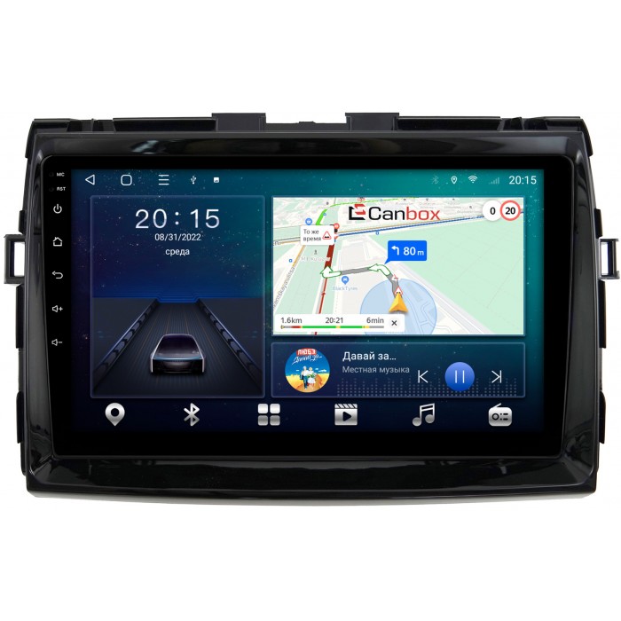 Штатная магнитола Toyota Estima 3, Previa 3 (2006-2019) Canbox L-Line 4167-9-199 на Android 10 (4G-SIM, 3/32, TS18, DSP, QLed) (глянец)