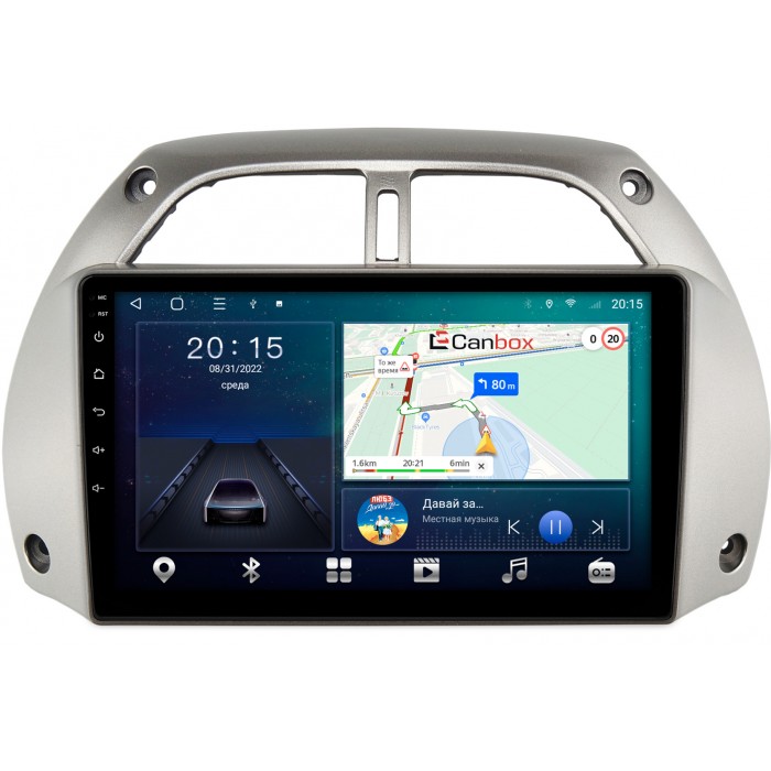 Штатная магнитола Toyota RAV4 (XA20) 2000-2005 Canbox L-Line 4167-9-262 на Android 10 (4G-SIM, 3/32, TS18, DSP, QLed)