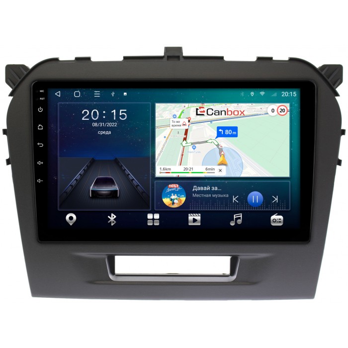 Штатная магнитола Suzuki Vitara 2014-2022 Canbox L-Line 4167-9103 на Android 10 (4G-SIM, 3/32, TS18, DSP, QLed)