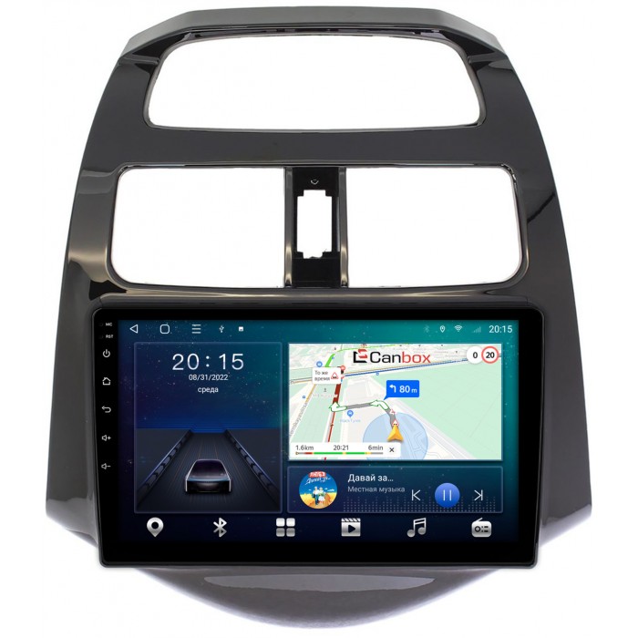 Штатная магнитола Chevrolet Spark III 2009-2016 (глянцевая) Canbox L-Line 4167-9164 на Android 10 (4G-SIM, 3/32, TS18, DSP, QLed)