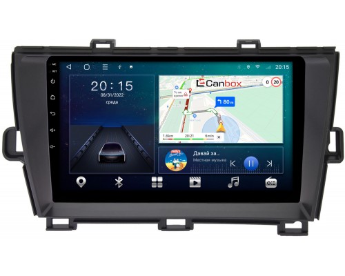 Toyota Prius III (XW30) 2009-2015 (левый руль) Canbox L-Line 4167-9210 на Android 10 (4G-SIM, 3/32, TS18, DSP, QLed)