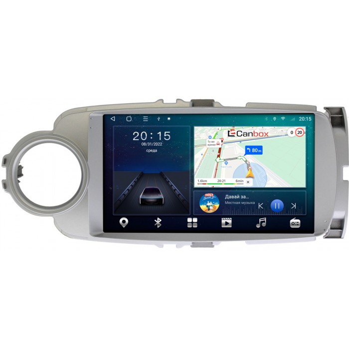 Штатная магнитола Toyota Yaris III (XP130), Vitz III (XP130) 2010-2018 Canbox L-Line 4167-9245 на Android 10 (4G-SIM, 3/32, TS18, DSP, QLed)