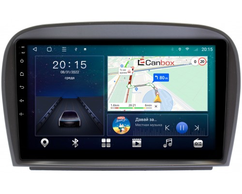 Mercedes SL-klasse V (R230) 2001-2011 Canbox L-Line 4167-9403 на Android 10 (4G-SIM, 3/32, TS18, DSP, QLed)