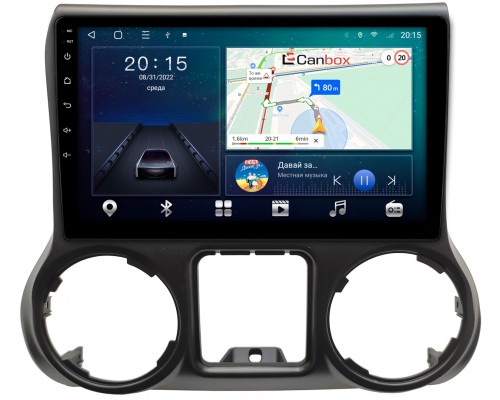 Jeep Wrangler III (JK) 2011-2018 Canbox L-Line 4168-10-009 на Android 10 (4G-SIM, 3/32, TS18, DSP, IPS)