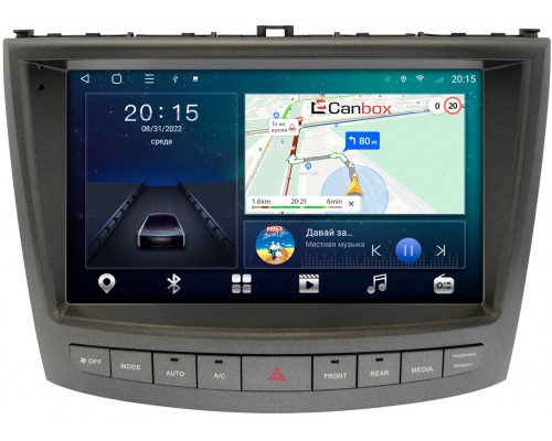 Lexus IS II 2005-2013 (для авто без Navi) Canbox L-Line 4168-10-1677 на Android 10 (4G-SIM, 3/32, TS18, DSP, IPS)