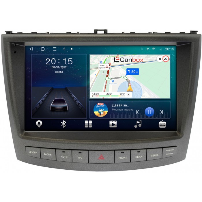 Штатная магнитола Lexus IS II 2005-2013 (для авто без Navi) Canbox L-Line 4168-10-1677 на Android 10 (4G-SIM, 3/32, TS18, DSP, IPS)