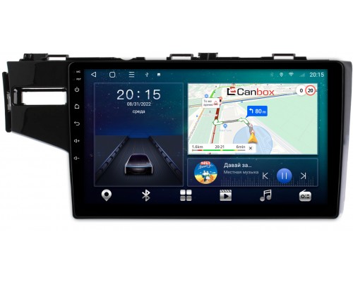 Honda Jazz III 2015-2021 (левый руль) Canbox L-Line 4168-10-468 на Android 10 (4G-SIM, 3/32, TS18, DSP, IPS)