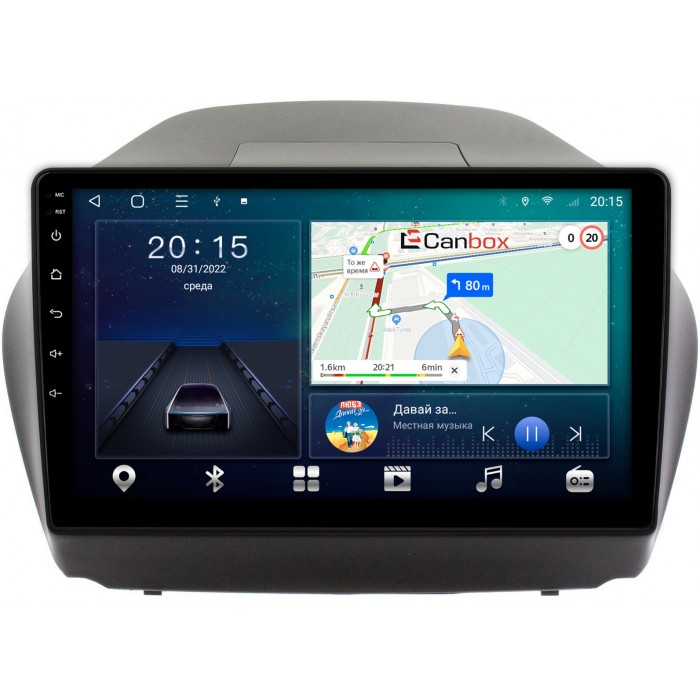 Штатная магнитола Hyundai ix35 2010-2015 Canbox L-Line 4168-1042 на Android 10 (4G-SIM, 3/32, TS18, DSP, IPS) (для авто с камерой)