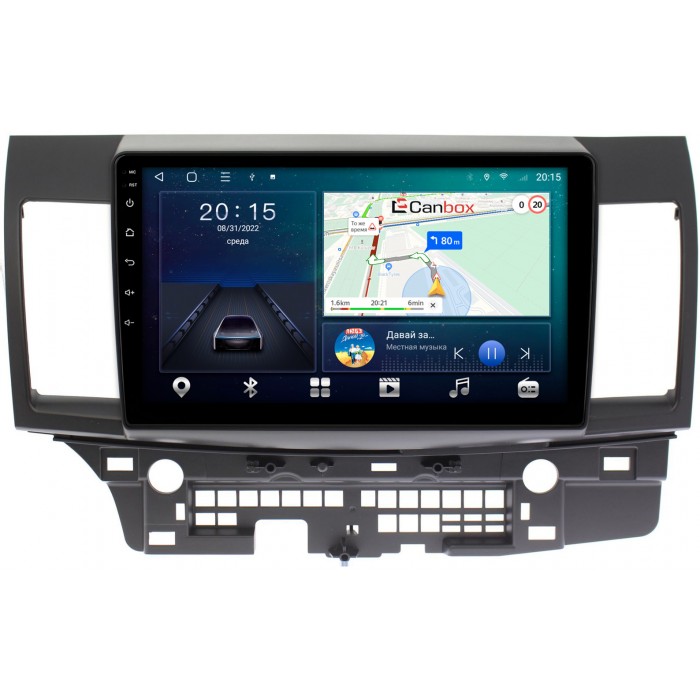 Штатная магнитола Mitsubishi Lancer X 2007-2018 для авто с Rockford Canbox L-Line 4168-1047 на Android 10 (4G-SIM, 3/32, TS18, DSP, IPS)