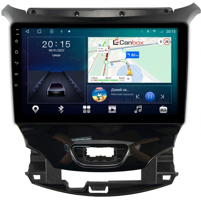 Штатная магнитола Chevrolet Cruze 2 (2015-2022) Canbox L-Line 4169-9-2113 на Android 10 (4G-SIM, 2/32, TS18, DSP, QLed)