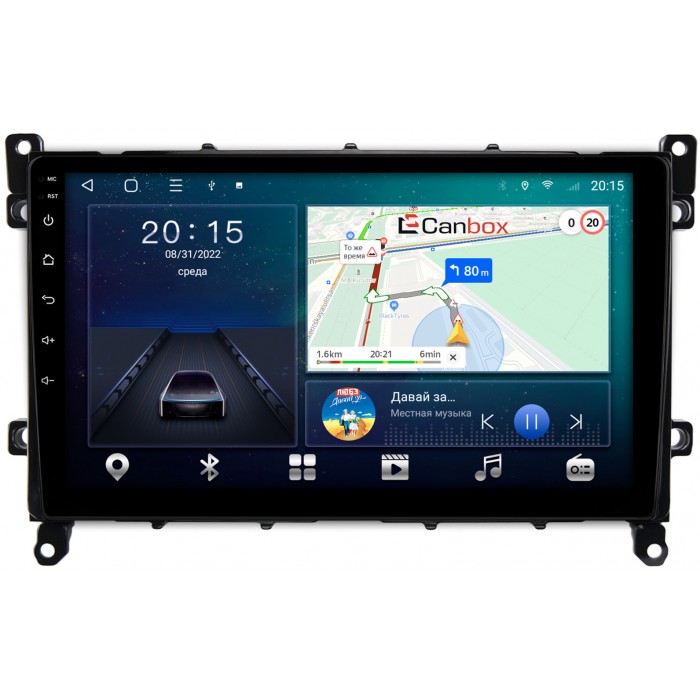 Штатная магнитола Toyota Prius IV (XW50) 2018-2022 рестайлинг Canbox L-Line 4169-9-TO380N на Android 10 (4G-SIM, 2/32, TS18, DSP, QLed)