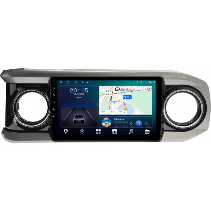 Штатная магнитола Toyota Tacoma III 2015-2022 (черная) Canbox L-Line 4170-10-1431 на Android 10 (4G-SIM, 2/32, TS18, DSP, IPS)