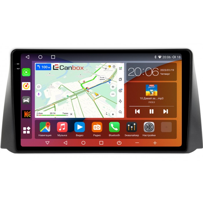 Штатная магнитола UAZ Patriot, Профи 2017-2022 Canbox H-Line 4180-9-008 на Android 10 (4G-SIM, 3/32, DSP, QLed, 2K)