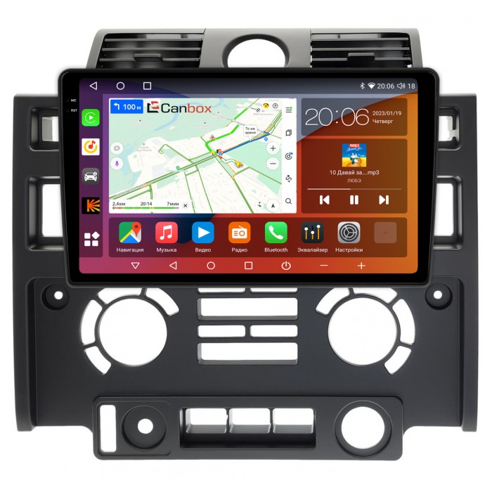 Штатная магнитола Land Rover Defender (2007-2016) Canbox H-Line 4180-9-013 на Android 10 (4G-SIM, 3/32, DSP, QLed, 2K)