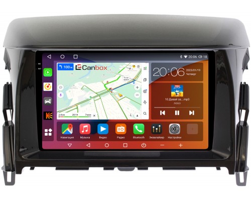 Mitsubishi Eclipse Cross (2017-2022) (глянец) Canbox H-Line 4180-9-089 на Android 10 (4G-SIM, 3/32, DSP, QLed, 2K)