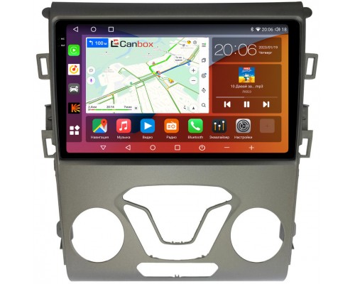 Ford Mondeo V 2014-2022, Fusion II (North America) 2012-2016 Canbox H-Line 4180-9-096 на Android 10 (4G-SIM, 3/32, DSP, QLed, 2K)