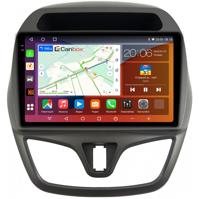 Штатная магнитола Chevrolet Spark IV 2015-2018 Canbox H-Line 4180-9-1235 на Android 10 (4G-SIM, 3/32, DSP, QLed, 2K)