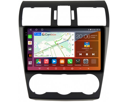 Subaru Forester 4, Impreza 4, XV (2011-2016) Canbox H-Line 4180-9-1518 на Android 10 (4G-SIM, 3/32, DSP, QLed, 2K)