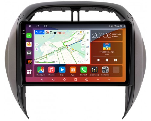 Toyota RAV4 (XA20) 2003-2006 Canbox H-Line 4180-9-508 на Android 10 (4G-SIM, 3/32, DSP, QLed, 2K)