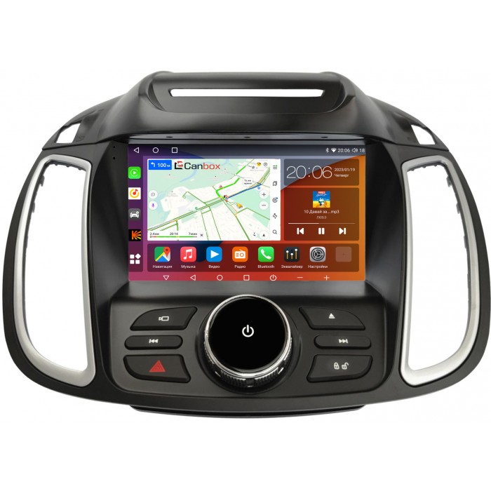 Штатная магнитола Ford C-Max 2, Escape 3, Kuga 2 (2012-2019) Canbox H-Line 4180-9-5858 на Android 10 (4G-SIM, 3/32, DSP, QLed, 2K)