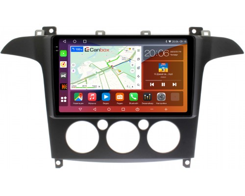 Ford S-MAX 2006-2015 (с кондиционером) Canbox H-Line 4180-9-FR098N на Android 10 (4G-SIM, 3/32, DSP, QLed, 2K)