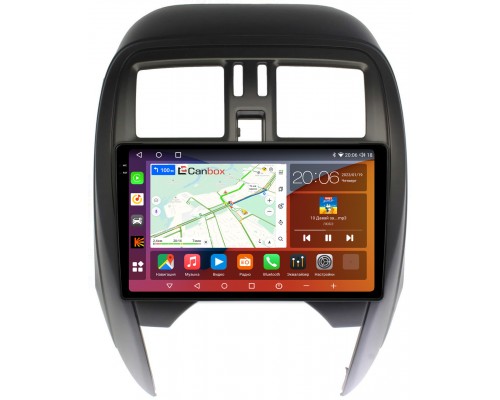 Nissan March IV (K13) 2013-2022 Canbox H-Line 4180-9-NI097N на Android 10 (4G-SIM, 3/32, DSP, QLed, 2K)