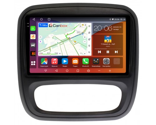 Renault Trafic III (2014-2021) Canbox H-Line 4180-9-RE053N на Android 10 (4G-SIM, 3/32, DSP, QLed, 2K)