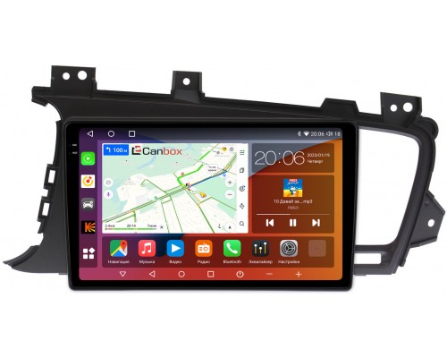 Kia Optima III 2010-2013 Canbox H-Line 4180-9016 на Android 10 (4G-SIM, 3/32, DSP, QLed, 2K) для авто с камерой
