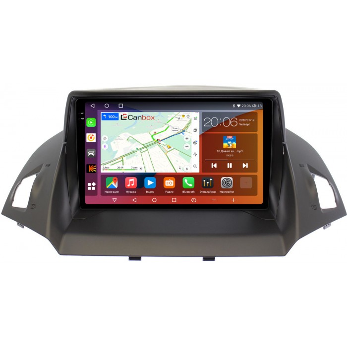 Штатная магнитола Ford Kuga II 2013-2017 Canbox H-Line 4180-9028 на Android 10 (4G-SIM, 3/32, DSP, QLed, 2K)