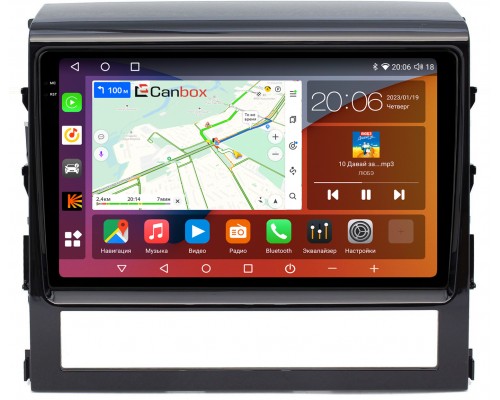 Toyota Land Cruiser 200 2015-2021 Canbox H-Line 4180-9047 на Android 10 (4G-SIM, 3/32, DSP, QLed, 2K)