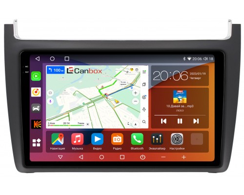 Volkswagen Polo 5 2009-2021 Canbox H-Line 4180-9091 на Android 10 (4G-SIM, 3/32, DSP, QLed, 2K)