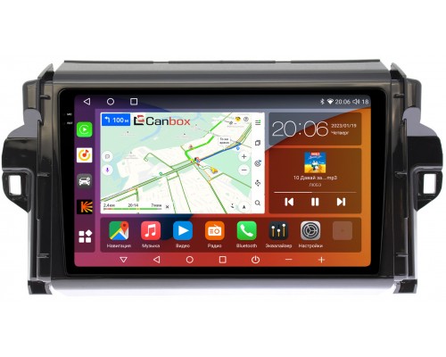 Toyota Fortuner 2 (2015-2022) Canbox H-Line 4180-9106 на Android 10 (4G-SIM, 3/32, DSP, QLed, 2K)