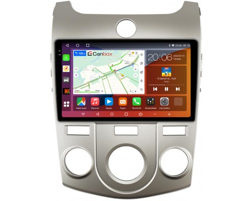 Kia Cerato 2 (2008-2013) для авто с кондиционером Canbox H-Line 4180-9128 на Android 10 (4G-SIM, 3/32, DSP, QLed, 2K)