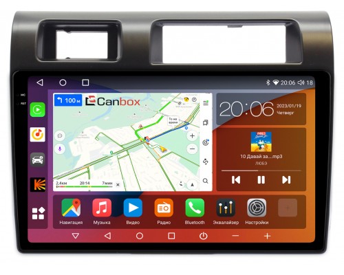Toyota Land Cruiser 70 2007-2021 Canbox H-Line 4180-9286 на Android 10 (4G-SIM, 3/32, DSP, QLed, 2K)