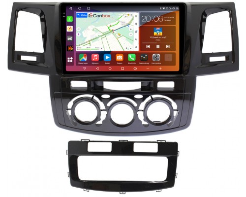 Toyota Hilux VII, Fortuner I 2005-2015 Canbox H-Line 4180-9414 на Android 10 (4G-SIM, 3/32, DSP, QLed, 2K)