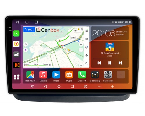 Fiat Doblo (2000-2015) Canbox H-Line 4181-10-059 на Android 10 (4G-SIM, 3/32, DSP, QLed, 2K)