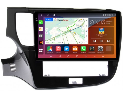 Mitsubishi Outlander III 2012-2022 Canbox H-Line 4181-10-1153 на Android 10 (4G-SIM, 3/32, DSP, QLed, 2K)