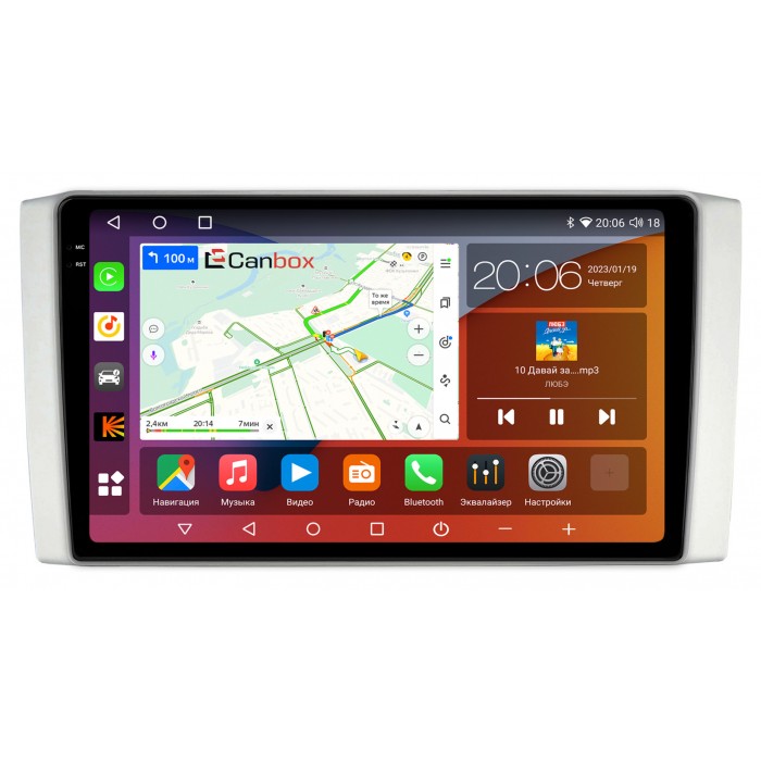 Штатная магнитола Foton Tunland (2011-2018) Canbox H-Line 4181-10-1212 на Android 10 (4G-SIM, 3/32, DSP, QLed, 2K)