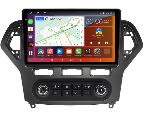 Ford Mondeo IV 2007-2010 Canbox H-Line 4181-10-1380 на Android 10 (4G-SIM, 3/32, DSP, QLed, 2K)