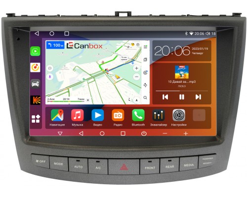 Lexus IS II 2005-2013 (для авто без Navi) Canbox H-Line 4181-10-1677 на Android 10 (4G-SIM, 3/32, DSP, QLed, 2K)