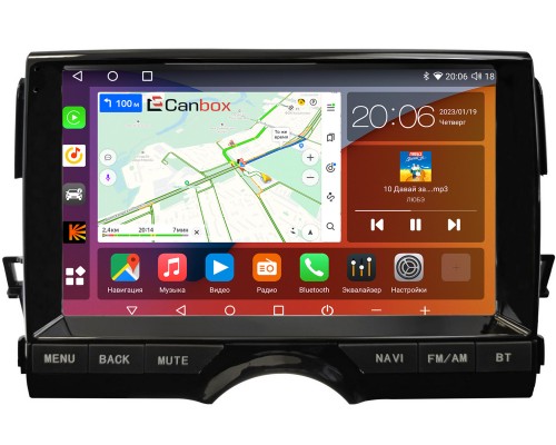 Toyota Mark X 2009-2019 (тип 2) Canbox H-Line 4181-10-2881 на Android 10 (4G-SIM, 3/32, DSP, QLed, 2K)