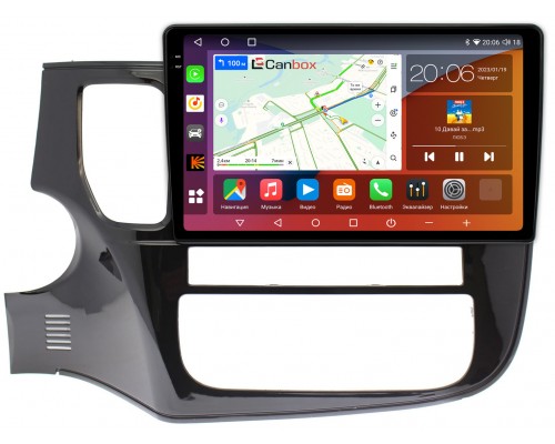 Mitsubishi Outlander III 2012-2022 Canbox H-Line 4181-10-493 на Android 10 (4G-SIM, 3/32, DSP, QLed, 2K)