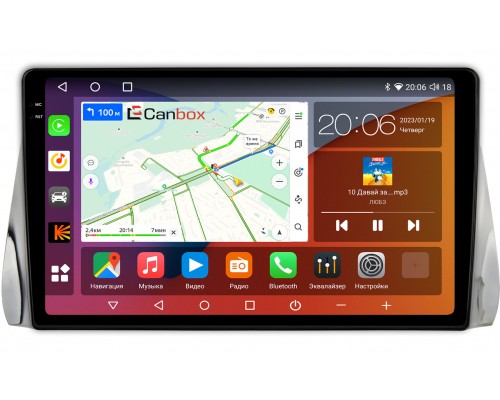 Toyota Prius IV (XW50) 2015-2022 Canbox H-Line 4181-10-684 на Android 10 (4G-SIM, 3/32, DSP, QLed, 2K)
