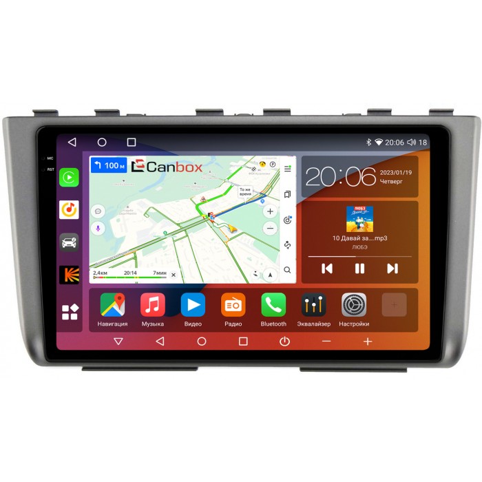 Штатная магнитола Hyundai Creta 2 2021+ Canbox H-Line 4181-10-HY247T на Android 10 (4G-SIM, 3/32, DSP, QLed, 2K)