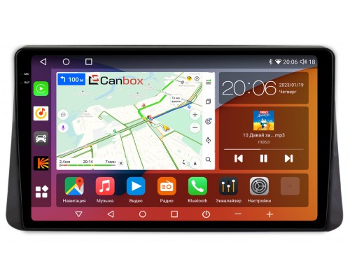Mitsubishi Eclipse Cross (2017-2022) Canbox H-Line 4181-1080 на Android 10 (4G-SIM, 3/32, DSP, QLed, 2K)